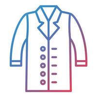 Lab Coat Line Gradient Icon vector