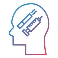 Addiction Line Gradient Icon vector