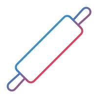 Rolling Pin Line Gradient Icon vector