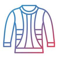 Sweater Line Gradient Icon vector