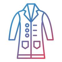 Lab Coat Line Gradient Icon vector