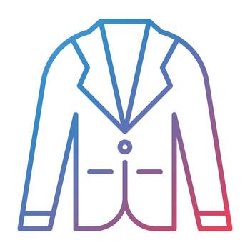 Tuxedo Line Gradient Icon vector