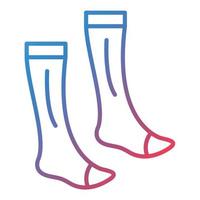 Socks Line Gradient Icon vector