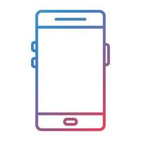 Smartphone Line Gradient Icon vector