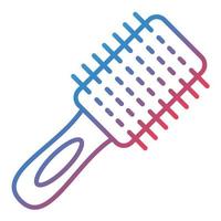 Hair Brush Line Gradient Icon vector