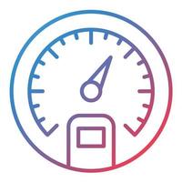 Speedometer Line Gradient Icon vector