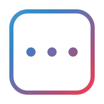 mover icono de degradado de línea cuadrada vector