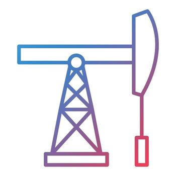 Fossil Fuels Line Gradient Icon vector