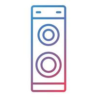 Speaker Line Gradient Icon vector