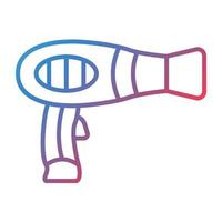 Hair Dryer Line Gradient Icon vector