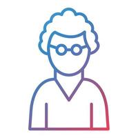 Scientist Line Gradient Icon vector