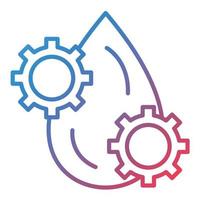 Lubricant Line Gradient Icon vector