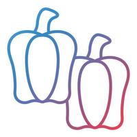 Paprika Line Gradient Icon vector