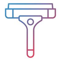 Squeegee Line Gradient Icon vector