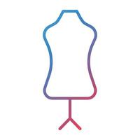 Mannequin Line Gradient Icon vector