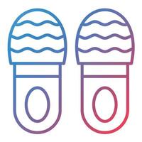 Slipper Line Gradient Icon vector