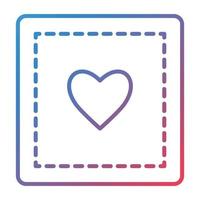 Patch Line Gradient Icon vector