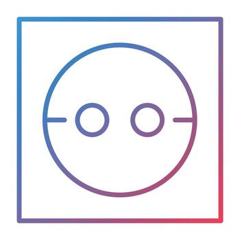 Socket Line Gradient Icon vector