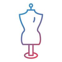 Mannequin Line Gradient Icon vector