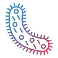 Bacteria Line Gradient Icon vector