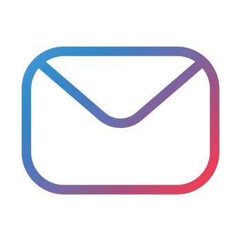 Message Line Gradient Icon vector