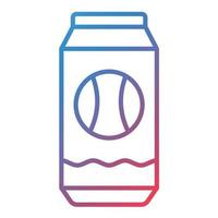 Soda Can Line Gradient Icon vector