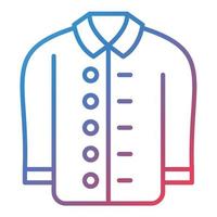 icono de degradado de línea de chaqueta vector