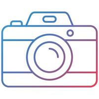 Camera Line Gradient Icon vector