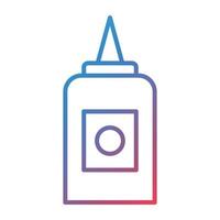 Liquid Glue Line Gradient Icon vector