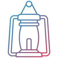 Lantern Line Gradient Icon vector