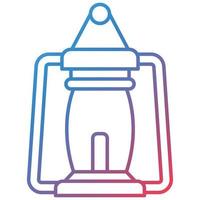 Lantern Line Gradient Icon vector