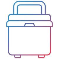 Cooler Line Gradient Icon vector