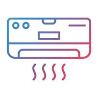 Air Conditioner Line Gradient Icon vector