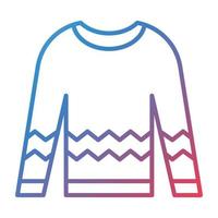 Sweater Line Gradient Icon vector