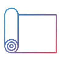 Mat Line Gradient Icon vector