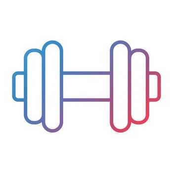 Dumbbells Line Gradient Icon vector