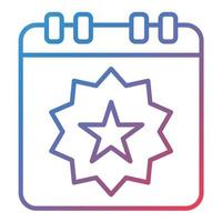 Event Line Gradient Icon vector