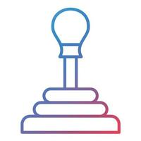 Gearshift Line Gradient Icon vector