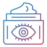 Eye Cream Line Gradient Icon vector