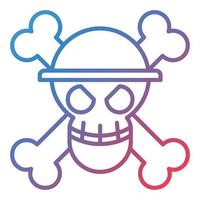 Pirate Monkey Line Gradient Icon vector