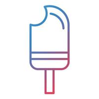 Popsicle Line Gradient Icon vector