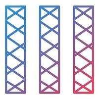 Wafers Line Gradient Icon vector