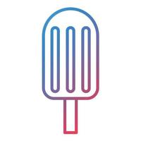 Ice Lolly Line Gradient Icon vector