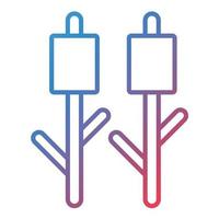 Marshmallows Line Gradient Icon vector