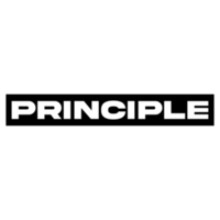 Principle text label on Transparent Background png