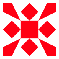Abstract geometric element shape on Transparent Background png