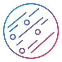 Jupiter Line Gradient Icon vector