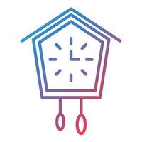 Cuckoo Line Gradient Icon vector