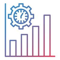 Productivity Line Gradient Icon vector