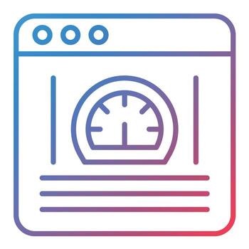 Performance Line Gradient Icon vector